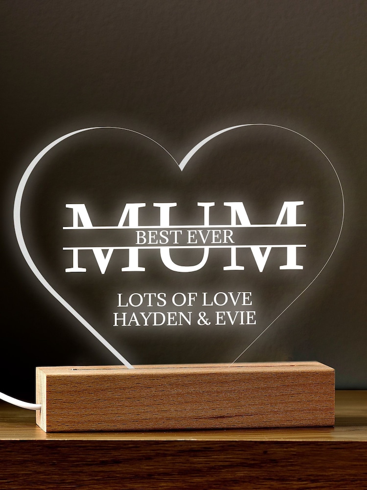 Personalised Mum & Children Night Light by Loveabode - Image 1 of 4