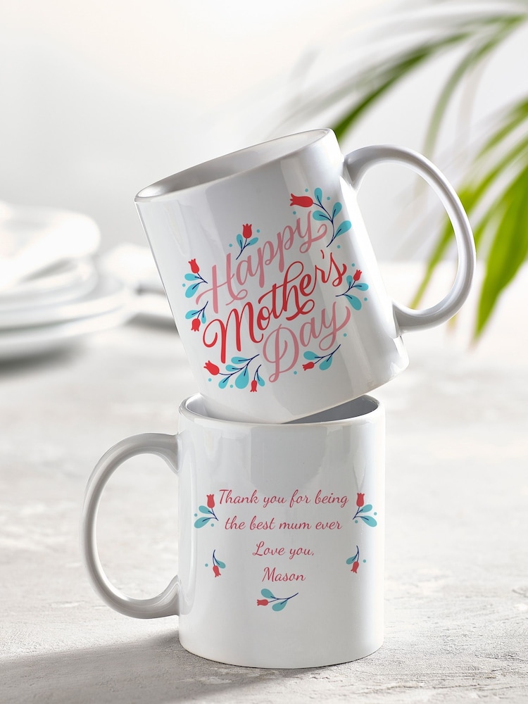 Loveabode Natural Personalised Mother's Day Mug & Coaster Set - Image 2 of 4