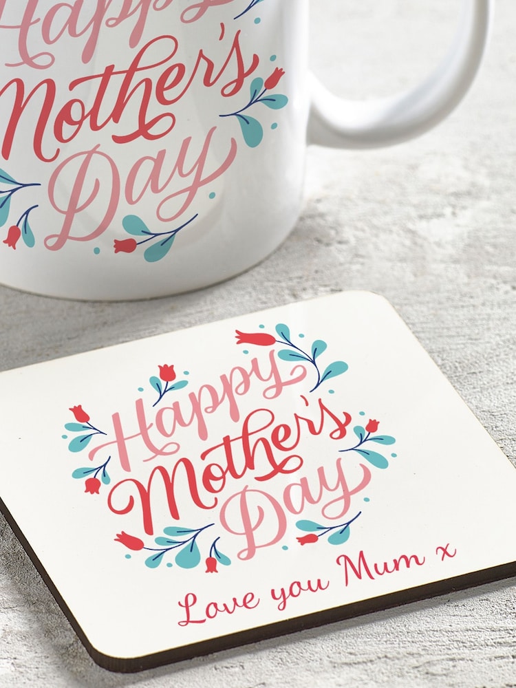 Loveabode Natural Personalised Mother's Day Mug & Coaster Set - Image 4 of 4