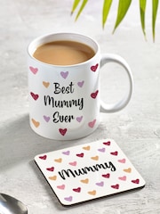 Loveabode Personalised Heart Mug & Coaster Set - Image 1 of 4