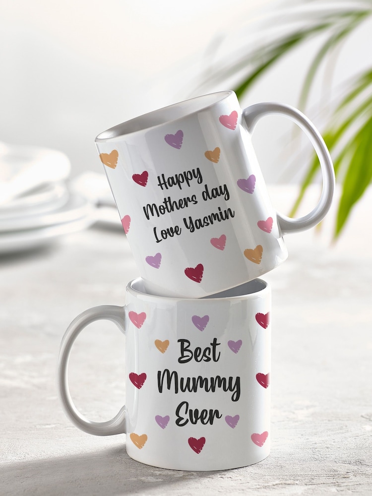 Loveabode Personalised Heart Mug & Coaster Set - Image 2 of 4