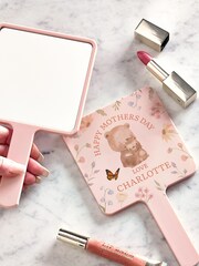 Loveabode Pink Personalised Mother's Day Bear Hand Mirror - Image 2 of 4