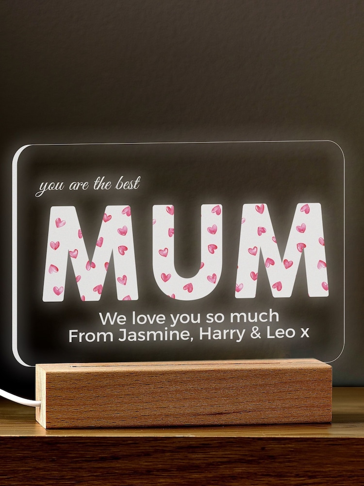 Personalised Heart in lights Night Light by Loveabode - Image 2 of 4