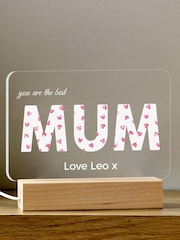 Personalised Heart in lights Night Light by Loveabode - Image 3 of 4