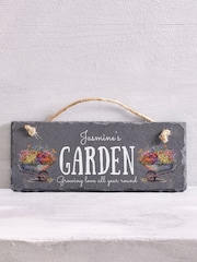 Personalised Garden Slate Sign by Loveabode - Image 2 of 4