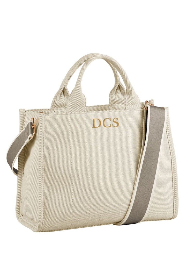 Loveabode Natural Personalised Twill Tote Bag - Image 2 of 4