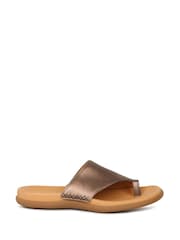 Gabor Silver Lanzarote Leather Basic Mules - Image 1 of 5
