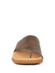 Gabor Silver Lanzarote Leather Basic Mules - Image 4 of 5