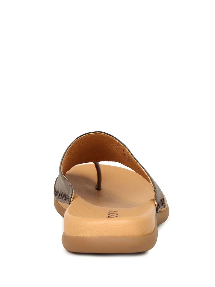 Gabor Silver Lanzarote Leather Basic Mules - Image 5 of 5