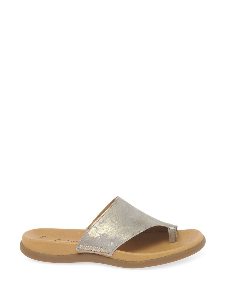Gabor Gold Lanzarote Leather Basic Mules - Image 1 of 5 Gabor Gold Lanzarote Leather Basic Mules - Image 1 of 5