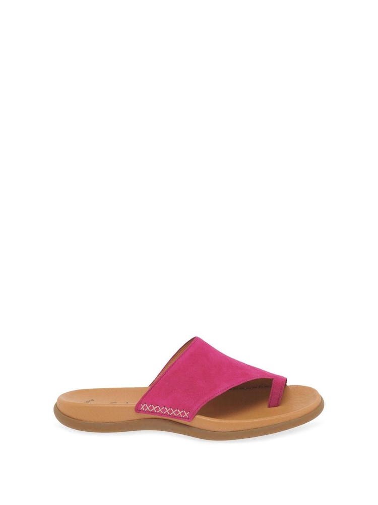 Gabor Pink Lanzarote Suede Basic Mules - Image 1 of 5