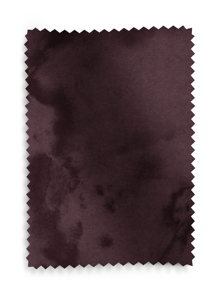 Oslo Faux Fur Burgundy Brown Carter Accent Chair - Image 7 of 7