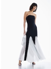 River Island Black Bandeau Maxi Dress - Image 2 of 4