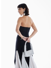 River Island Black Bandeau Maxi Dress - Image 3 of 4