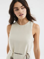 River Island Cream Bias Printed 100% Cotton Midi Slip Dress - Image 2 of 2