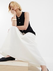 River Island Black Hybrid Waistcoat Midi Dress - Image 4 of 5