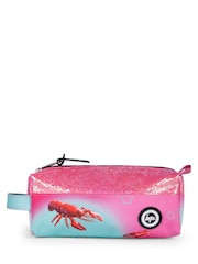 Hype. Kids Pink Disco Lobster Pencil Case - Image 1 of 7