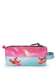 Hype. Kids Pink Disco Lobster Pencil Case - Image 3 of 7