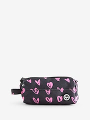Hype Unisex Scribble Hearts Blue Pencil Case - Image 1 of 1