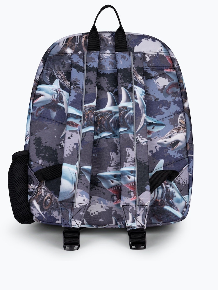 Hype. Kids Grey Mech Sharks Iconic Backpack - Bild 5 von 5
