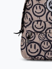 Hype. Unisex Drip Smiley Brown Backpack - Image 5 of 6