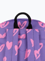 Hype. Unisex Purple Glitter Scribble Hearts Backpack - Image 5 of 5
