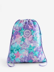 Hype. Kids Purple Starfish Drawstring Bag - Image 3 of 4