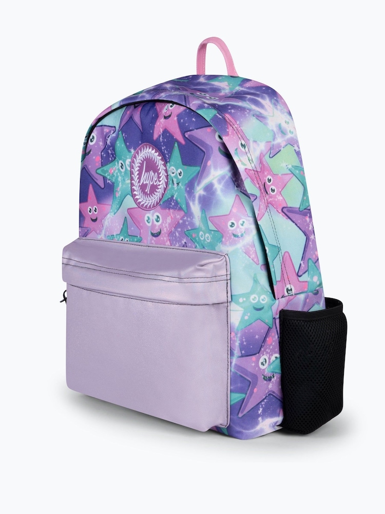 Hype. Kids Purple Starfish Iconic Backpack - Image 2 of 5 Hype. Kids Purple Starfish Iconic Backpack - Image 2 of 5