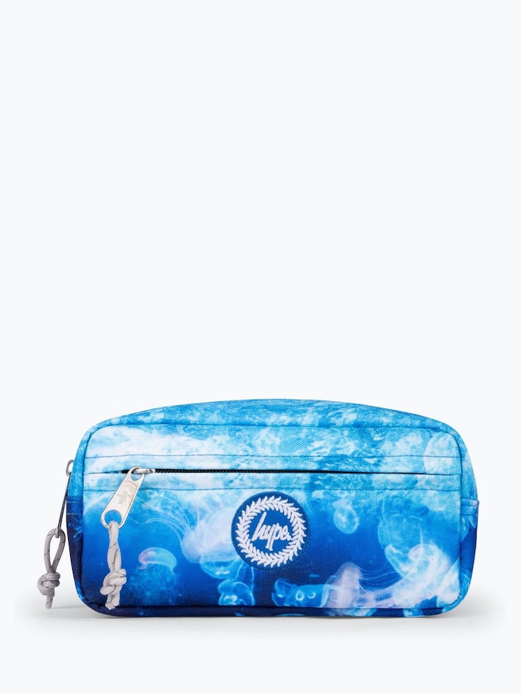 Hype. Kids Blue Jellyfish Maxi Pencil Case - Image 1 of 5