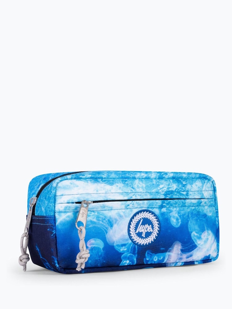 Hype. Kids Blue Jellyfish Maxi Pencil Case - Image 2 of 5