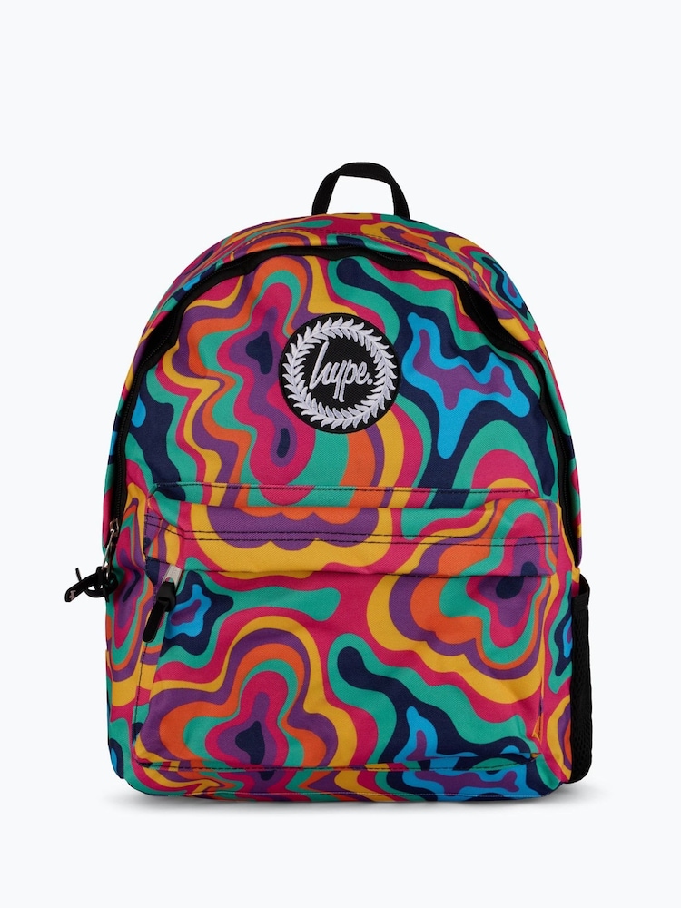 Hype. Unisex Multi Peace And Love Black Backpack - Bild 1 von 5