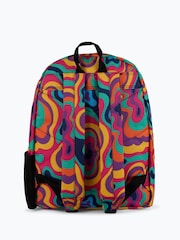 Hype. Unisex Multi Peace And Love Black Backpack - Bild 4 von 5