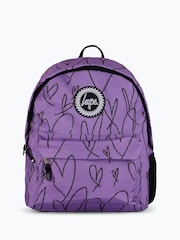 Hype. Unisex Purple Scribble Hearts Backpack - Bild 1 von 5