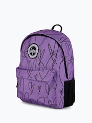 Hype. Unisex Purple Scribble Hearts Backpack - Bild 3 von 5
