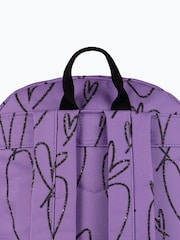Hype. Unisex Purple Scribble Hearts Backpack - Bild 5 von 5