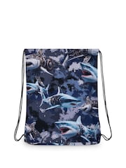 Hype. Kids Blue Mech Sharks Drawstring Bag - Imagen 3 de 4