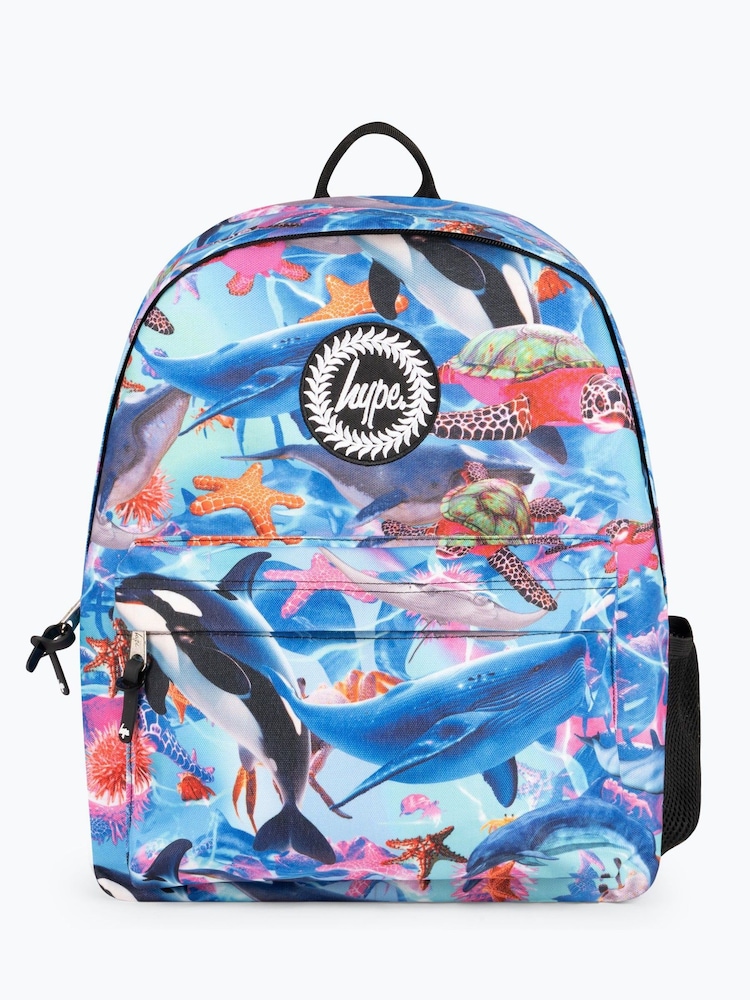 Hype. Kids Blue Sea Life Iconic Backpack - Image 1 of 5
