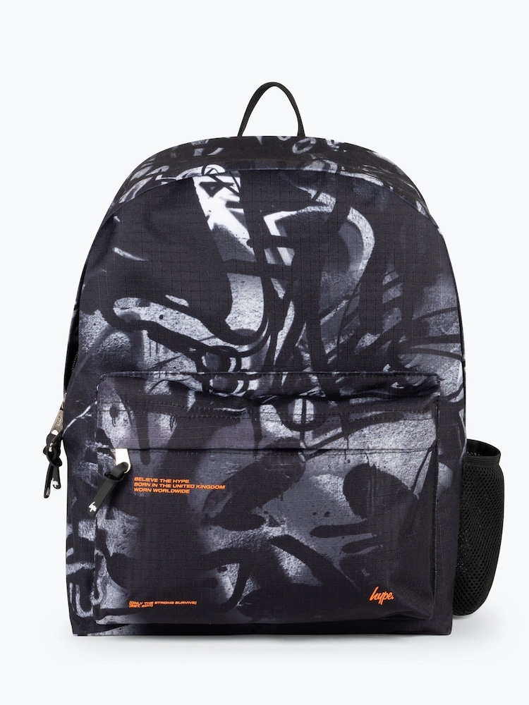 Hype. Kids Graffiti Iconic Black Backpack - Imagen 1 de 5