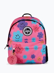 Hype. Unisex Pink Happy Flowers Backpack - Imagen 1 de 5