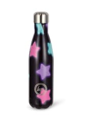 Hype Unisex Multi Star Glow Thermal Black Water Bottle - Image 2 of 5