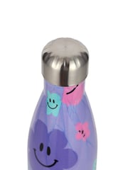 Hype Unisex Purple Happy Flowers Thermal Water Bottle - Slika 3 iz 4