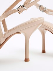 River Island Beige Embellished Perspex Court Shoes - Image 4 of 5