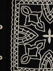 River Island Black Cutwork Linen Shirt - Image 6 of 6