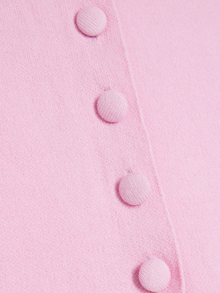 River Island Pink Petite Pink Longline Button Front Waistcoat - Image 6 of 6