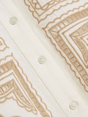 River Island Cream Cutwork Linen Shirt - Image 6 of 6