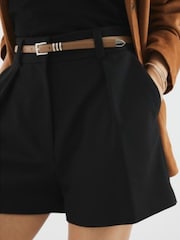 River Island Black Longline Belted Shorts - Image 4 of 4