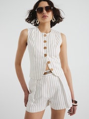 Wit chroom - River Island - Lange short met riem - Image 1 of 1