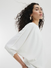 River Island Cream Batwing T-Shirt - Image 3 of 4
