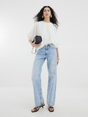 River Island Cream Batwing T-Shirt - Image 4 of 4
