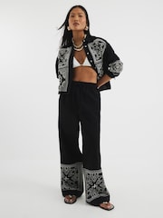 River Island Black Petite Cutwork Linen Shirts - Image 2 of 4